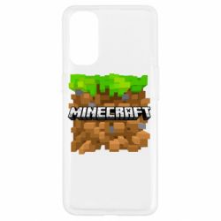 Чохол для Oppo Reno 4Minecraft Main Logo - PrintSalon