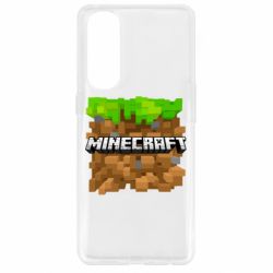 Чохол для Oppo Reno 4 Pro Minecraft Main Logo - PrintSalon