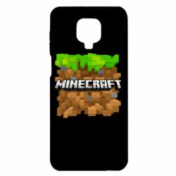 Чохол для Xiaomi Redmi Note 9S / 9Pro / 9Pro Max Minecraft Main Logo - PrintSalon