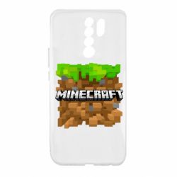 Чохол для Xiaomi Redmi 9 Minecraft Main Logo - PrintSalon