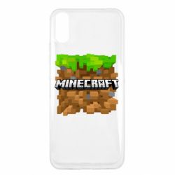 Чохол для Xiaomi Redmi 9a Minecraft Main Logo - PrintSalon
