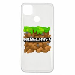 Чохол для Xiaomi Redmi 9c Minecraft Main Logo - PrintSalon
