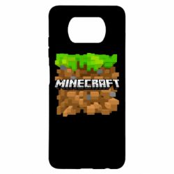 Чохол для Xiaomi Poco X3 Minecraft Main Logo - PrintSalon