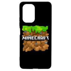 Чохол для Xiaomi Poco F3/K40 Minecraft Main Logo - PrintSalon