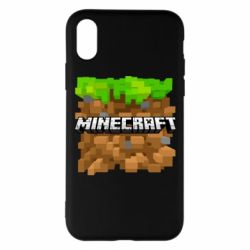 Чохол для iPhone X/Xs Minecraft Main Logo - PrintSalon