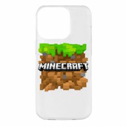 Чохол для iPhone 14 Pro Minecraft Main Logo - PrintSalon