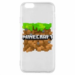 Чохол для iPhone 6/6S Minecraft Main Logo - PrintSalon
