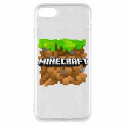 Чохол для iPhone 8 Minecraft Main Logo - PrintSalon