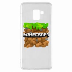Чохол для Samsung A8+ 2018 Minecraft Main Logo - PrintSalon