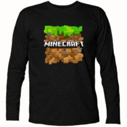 Футболка з довгим рукавом Minecraft Main Logo - PrintSalon
