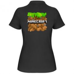 Жіноче поло Minecraft Main Logo - PrintSalon