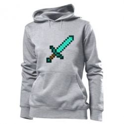 Женское худи Minecraft меч
