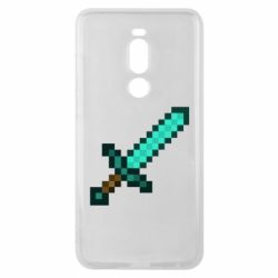 Чехол для Meizu Note 8 Minecraft меч - PrintSalon