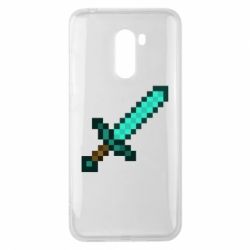 Чехол для Xiaomi Pocophone F1 Minecraft меч - PrintSalon