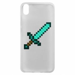 Чехол для Xiaomi Redmi 7A Minecraft меч - PrintSalon