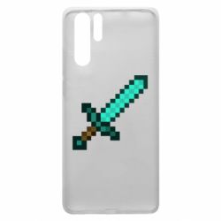 Чехол для Huawei P30 Pro Minecraft меч - PrintSalon
