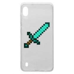 Чехол для Samsung A10 Minecraft меч - PrintSalon