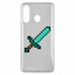 Чехол для Samsung M40 Minecraft меч - PrintSalon