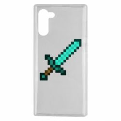 Чехол для Samsung Note 10 Minecraft меч - PrintSalon