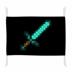 Флаг Minecraft меч - PrintSalon