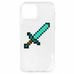 Чехол для iPhone 12 Pro Minecraft меч - PrintSalon