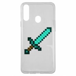 Чехол для Samsung A20s Minecraft меч - PrintSalon