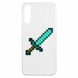 Чехол для Samsung A50 Minecraft меч - PrintSalon