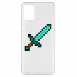Чехол для Samsung A51 Minecraft меч - PrintSalon