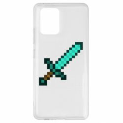 Чехол для Samsung S10 Lite Minecraft меч - PrintSalon
