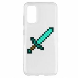 Чехол для Samsung S20 Minecraft меч - PrintSalon