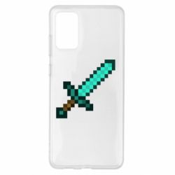 Чехол для Samsung S20+ Minecraft меч - PrintSalon