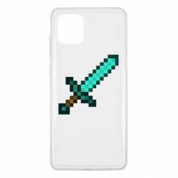 Чехол для Samsung Note 10 Lite Minecraft меч - PrintSalon
