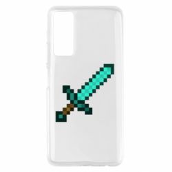 Чехол для Huawei P Smart 2021 Minecraft меч - PrintSalon