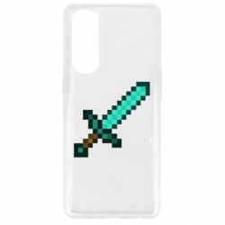 Чехол для Oppo Reno 4 Pro Minecraft меч - PrintSalon