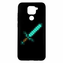Чехол для Xiaomi Redmi Note 9/Redmi 10X Minecraft меч - PrintSalon