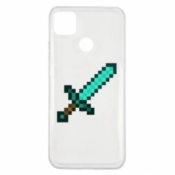 Чехол для Xiaomi Redmi 9c Minecraft меч - PrintSalon