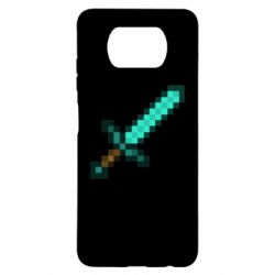 Чехол для Xiaomi Poco X3 Minecraft меч - PrintSalon