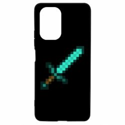 Чехол для Xiaomi Poco F3/K40 Minecraft меч - PrintSalon