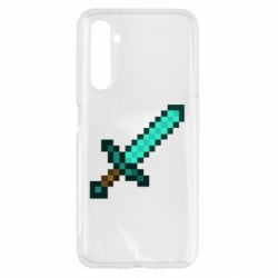 Чехол для Realme 6 Minecraft меч