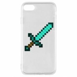 Чехол для iPhone SE 2022 Minecraft меч - PrintSalon