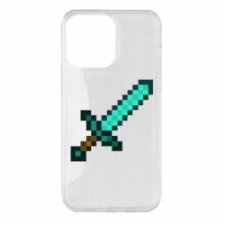 Чехол для iPhone 14 Pro Max Minecraft меч - PrintSalon