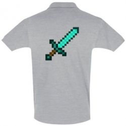 Мужское поло Minecraft меч