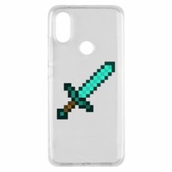 Чехол для Xiaomi Mi A2 Minecraft меч - PrintSalon