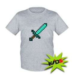 Детская футболка Minecraft меч - PrintSalon