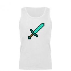 Мужская майка Minecraft меч - PrintSalon