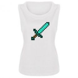 Женская майка Minecraft меч - PrintSalon