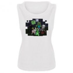 Женская майка Minecraft Party - PrintSalon
