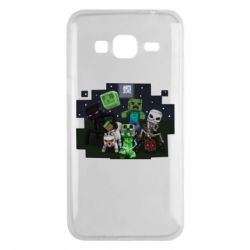 Чехол для Samsung J3 2016 Minecraft Party - PrintSalon