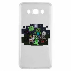 Чехол для Samsung J7 2016 Minecraft Party - PrintSalon
