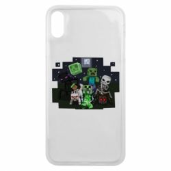 Чехол для iPhone Xs Max Minecraft Party - PrintSalon